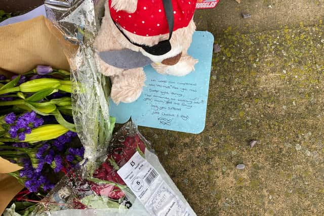 Floral tributes have been left at Metropolitan Hotel, Sheffield where a five-year-old boy fell to his death.