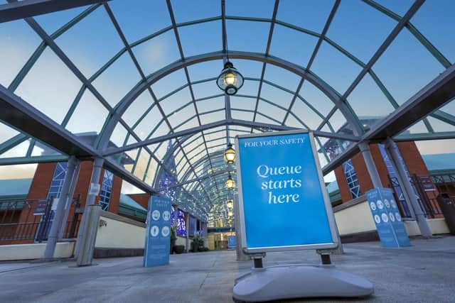 Shoppers are expected to have to queue outside Meadowhall this weekend