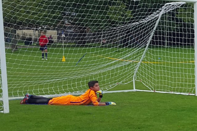 Goalkeeper takes a rest in goal, as all the action seems to be at the other end in 2016.
