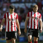 Jack O'Connell (right) with his Sheffield United team mate and fellow defender John Egan: Simon Bellis/Sportimage