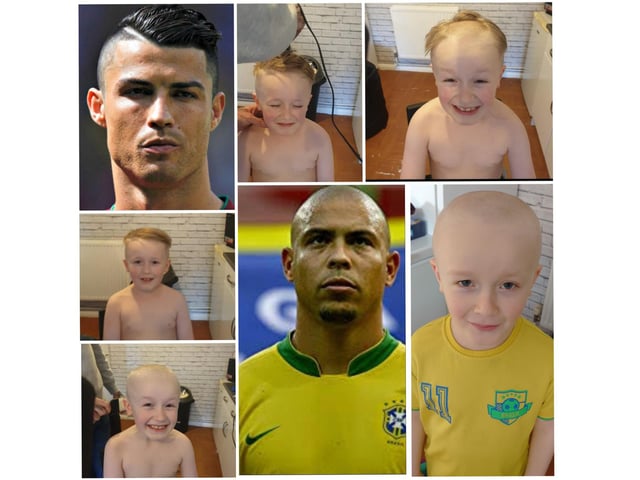Steve Robinson's boy said he wanted a haircut like Ronaldo. Except, he didn't say which one...