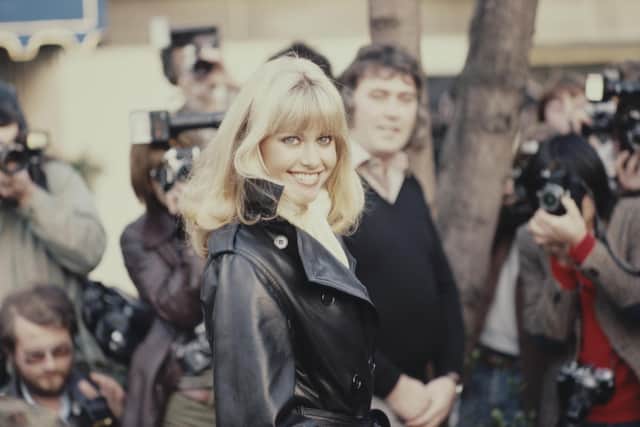 Olivia Newton-John in London in 1978 - the year of the film adaptation of the musical Grease