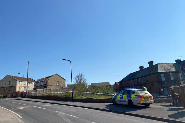 Police search teams are in action on the Manor estate in Sheffield today as part of the investigation into the murder of local man, Danny Irons (Photo: Dan Hayes)