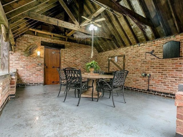 Two of the bedrooms are on the second floor. They are part of this open-plan living space.