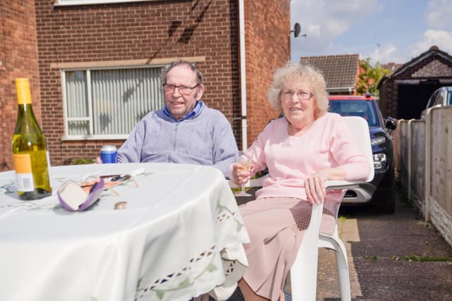 Frank and Dorothy Howe at Mayfield Crescent, Askern. PIcture: Chris Bevan
