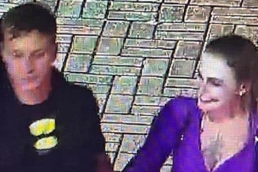 South Yorkshire Police are seeking these two individuals after an assault on West Street.