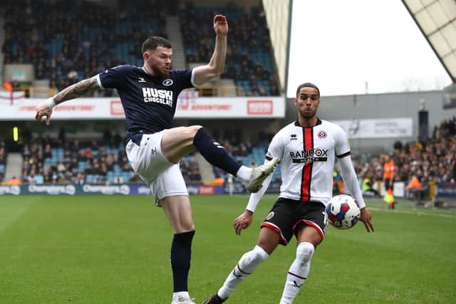 Former Sheffield United player Oliver Burke was excellent for Millwall: Paul Terry / Sportimage