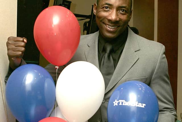 Picture at the Hilton Hotel Sheffield at the Star Kids Awards. 23/04/07. Fromer WBO world Boxing champion Johnny Nelson