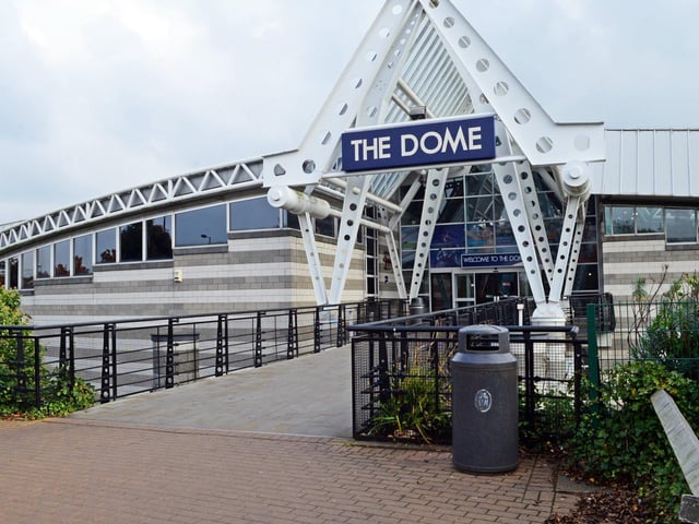 The Dome Leisure Centre, is home to the UK's only split level ice rink.