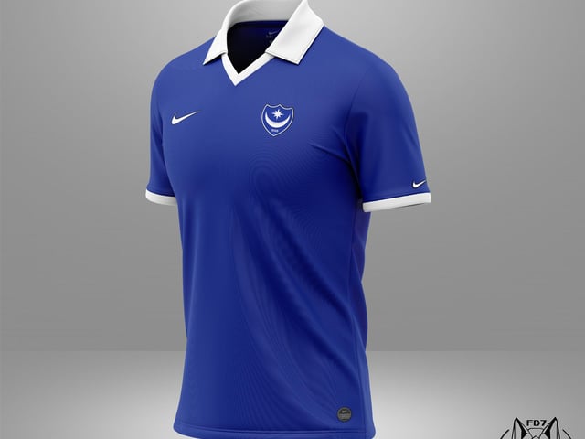A very retro look to this home kit with a the white pointed collar and a 70s look
