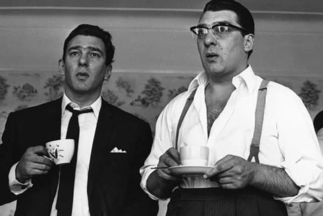 Ronnie and Reggie Kray. The mum of Reggie's 'adopted' son, Brad Lane, was found dead this week ahead of a court case in Sheffield (Photo: Getty)