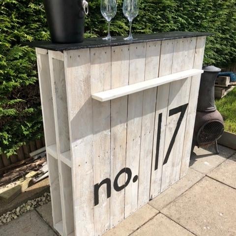 Georgie Stewart-Martin, from Inverness, has created the perfect spot for a cocktail.