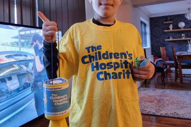 AJ Parkin has been raising money for Sheffield Children's Hospital