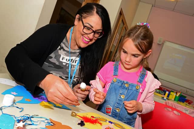 Lead artist Clare Jane Garrett, pictured with Chloe Mallett, six, at Weston Park Museum.
Young and old enjoy Sheffield's museums