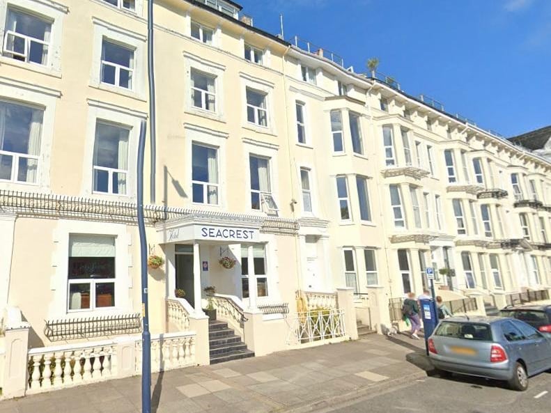 This home away from home has the number one spot on Tripadvisor and has won a Travellers' Choice award this year. The Seacrest Hotel, on South Parade, has a 4.5 out of five rating with 1,329 reviews on Tripadvisor.