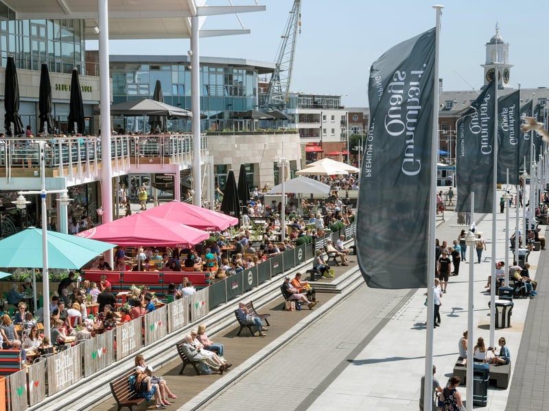 Comparing Gunwharf Quays to West Quay is like comparing a Ferrari to a Smart car.