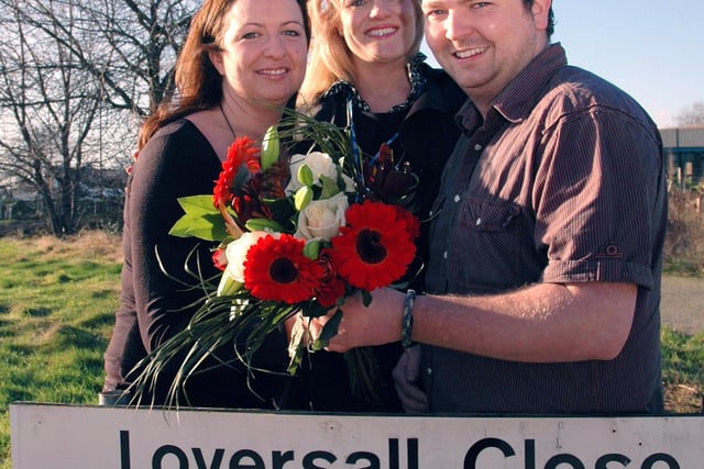 Lisa, centre, pictured with Rachel and Andy, is hoping more Doncaster smokers will be ruled by their heart and quit for Valentine’s Day back in 2008