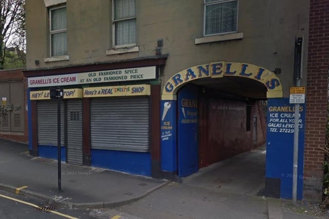 Granelli's, 66-68 Broad Street, Sheffield, S2 5TG. Rating: 4.7/5 (based on 55 Google Reviews). "Excellent olde worldy sweet shop and ice cream parlour."