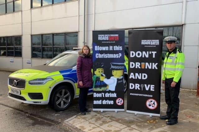 South Yorkshire Safer Roads Partnership manager, Joanne Wehrle and Inspector Jason Booth, of South Yorkshire Police's roads policing group, have launched the annual anti-drink driving campaign