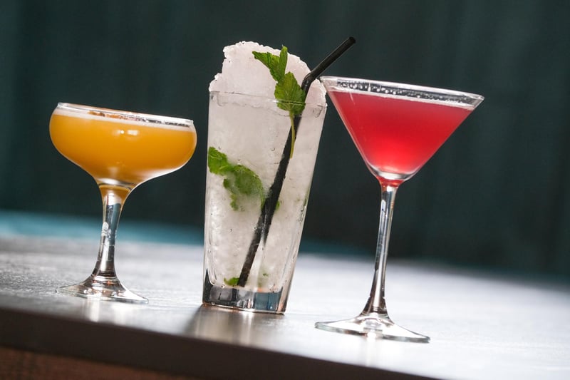 Cocktails on offer at Alto