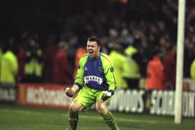 Alan Kelly celebrates against Coventry