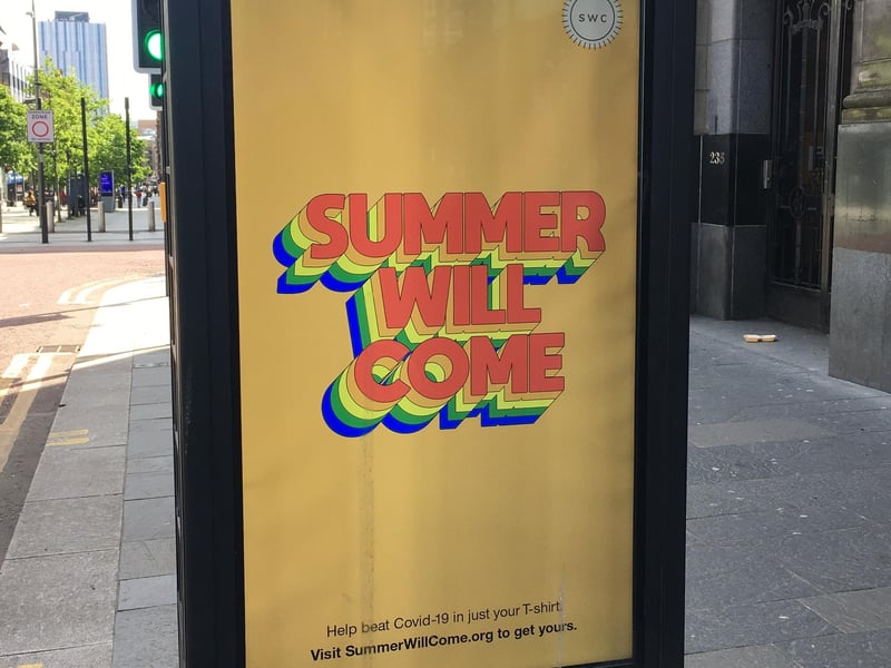 An advert hoping for better times to come.