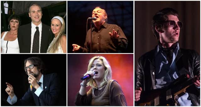 The Human League, Joe Cocker, Arctic Monkeys, Moloko and Pulp feature on the list. Pictures: Getty Images.