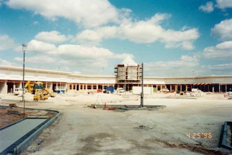 The site under construction.