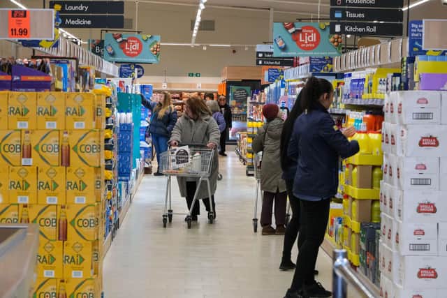 A new Lidl supermarket is due to open on High Street in Sheffield city centre on Thursday, February 23. This photo shows inside the Lidl which opened in Chapeltown in January
