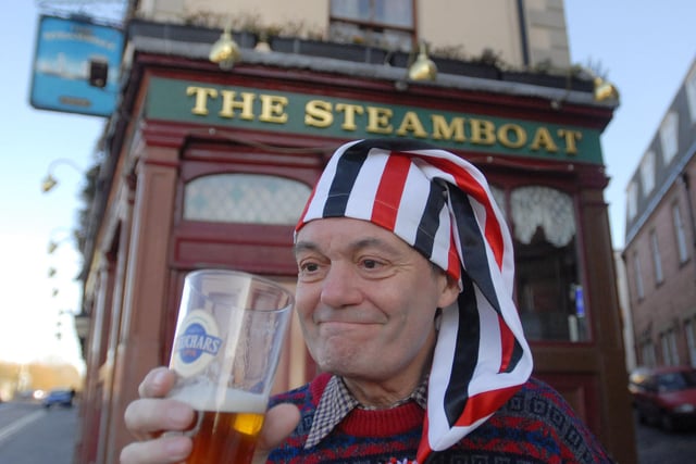 Dave Walker is pictured opening the beer festival at the Steamboat in South Shields in 2007. Remember this?