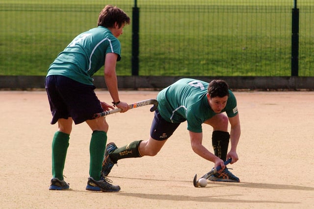 James Dick prepares for a shot on goal.