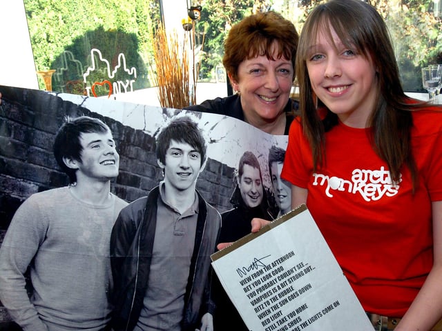 Arctic Monkeys fan Sarah Hatfield, of Mexborough, and her mum Julie Hatfield, who accompanied her to the group's gig in Chicago in 2006