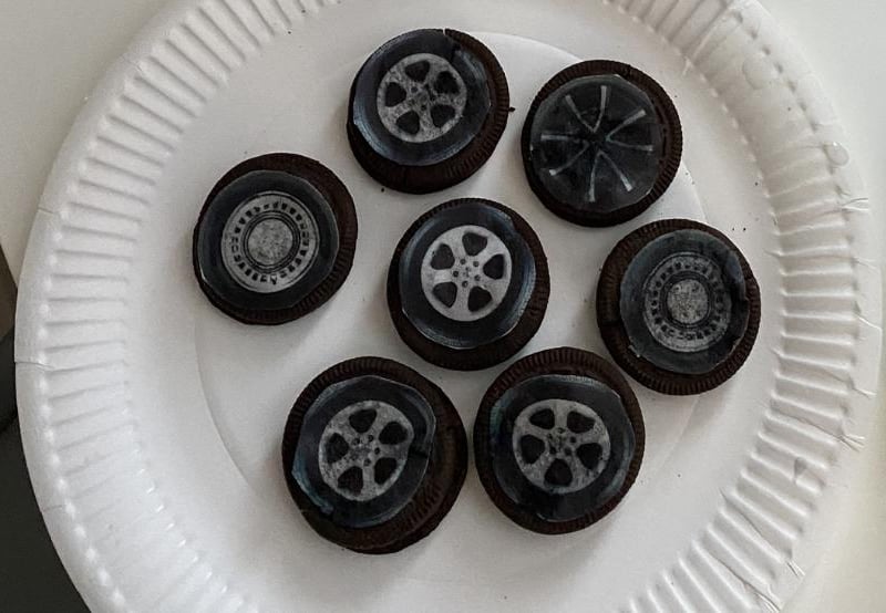 There was even lorry-themed food