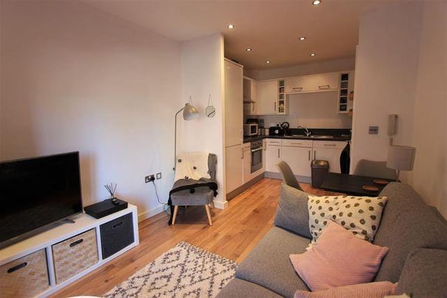 This one bedroom flat with a balcony in the Wards Brewery complex is being marketed by Hunters, 0114 230 0669.