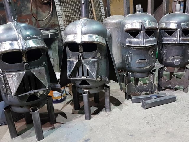 Firepits representing favourite film characters have proved a big hit with customers
