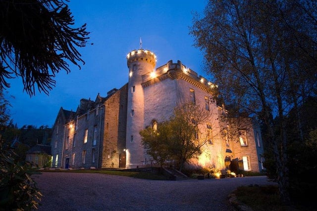Tulloch Castle in Dingwall, Scottish Highlands.