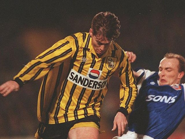Yellow and black stripes with Waddle 8 on the back? You can't go wrong. I know a lot of people covet this shirt, and it's up there for me as well. Cracking kit, this. (Allsport UK/ALLSPORT)