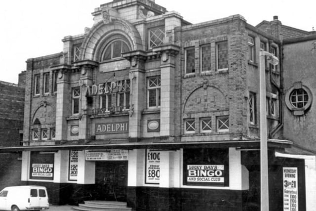 The Adelphi Picture Theatre on Vicarage Road, in Attercliffe, Sheffield, opened in 1920 and closed in October 1967. It was later used as the Lucky Days Bingo and Social Club and The Adelphi Nightclub. The building is pictured here in 1980 during its days as a bingo hall.
