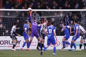Ross Fitzsimons made his Chesterfield debut against Chorley on Saturday after Shwan Jalal went off injured.