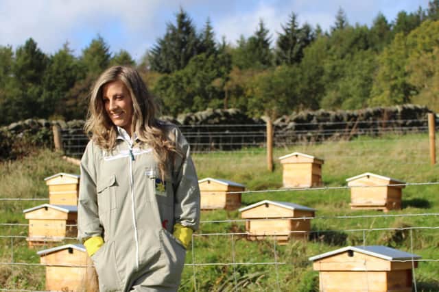 Bee-keeper Louise Hurst whose lockdown image has been shortlisted in a national competition