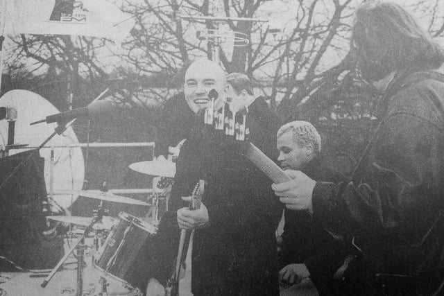 Radio 1 roadshow, came to Kirkcaldy , 1994- staged in Beveridge Park. The bill included Texas and the Boo Radleys (pictured), hosted by DJ Mark Goodier