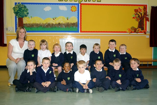 The reception class at Stanhope Road 17 years ago. Recognise anyone?