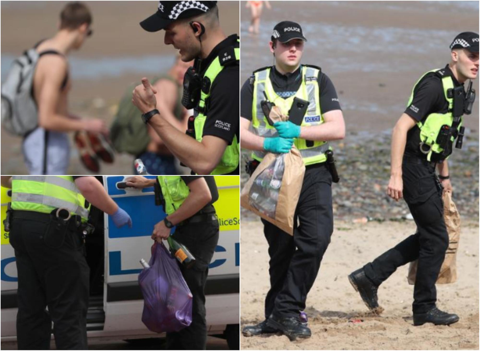 Police called to deal with 'large disturbance' at Portobello beach as Edinburgh swelters in mini-heatwave