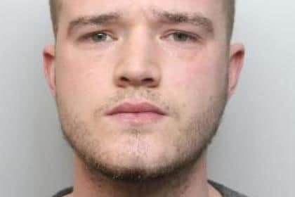 Pictured is Brandon Bailey, aged 26, of Manor Park Way, Sheffield, who was found guilty of conspiracy to possess a firearm with intent to endanger life and has pleaded guilty to possessing criminal property.