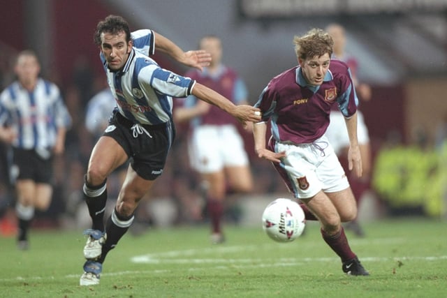 No one will ever forget Di Canio's time at S6. A player blessed with incredible, natural talent, he arrived at Hillsborough from Celtic for a club record £4m-plus fee in August 1997. But Di Canio’s career at Wednesday came to an abrupt end after just 18 months, with his infamous push on referee Paul Alcock in a 1-0 win over Arsenal proving to be the nail in his coffin – he was banned for 11 games and never played for the Owls again. The Italian scored 17 goals – many of them memorable – in under 50 appearances for the club.