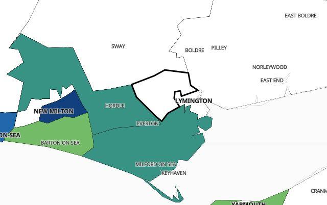 There were fewer than three cases in Lymington North and West in the seven days to November 23.