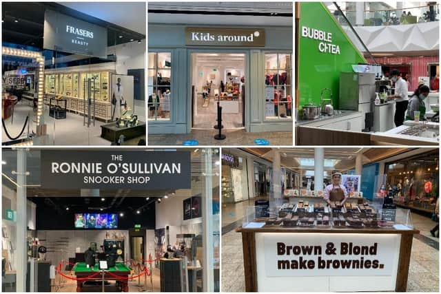 Pictured are the five new places that have opened in Meadowhall this week