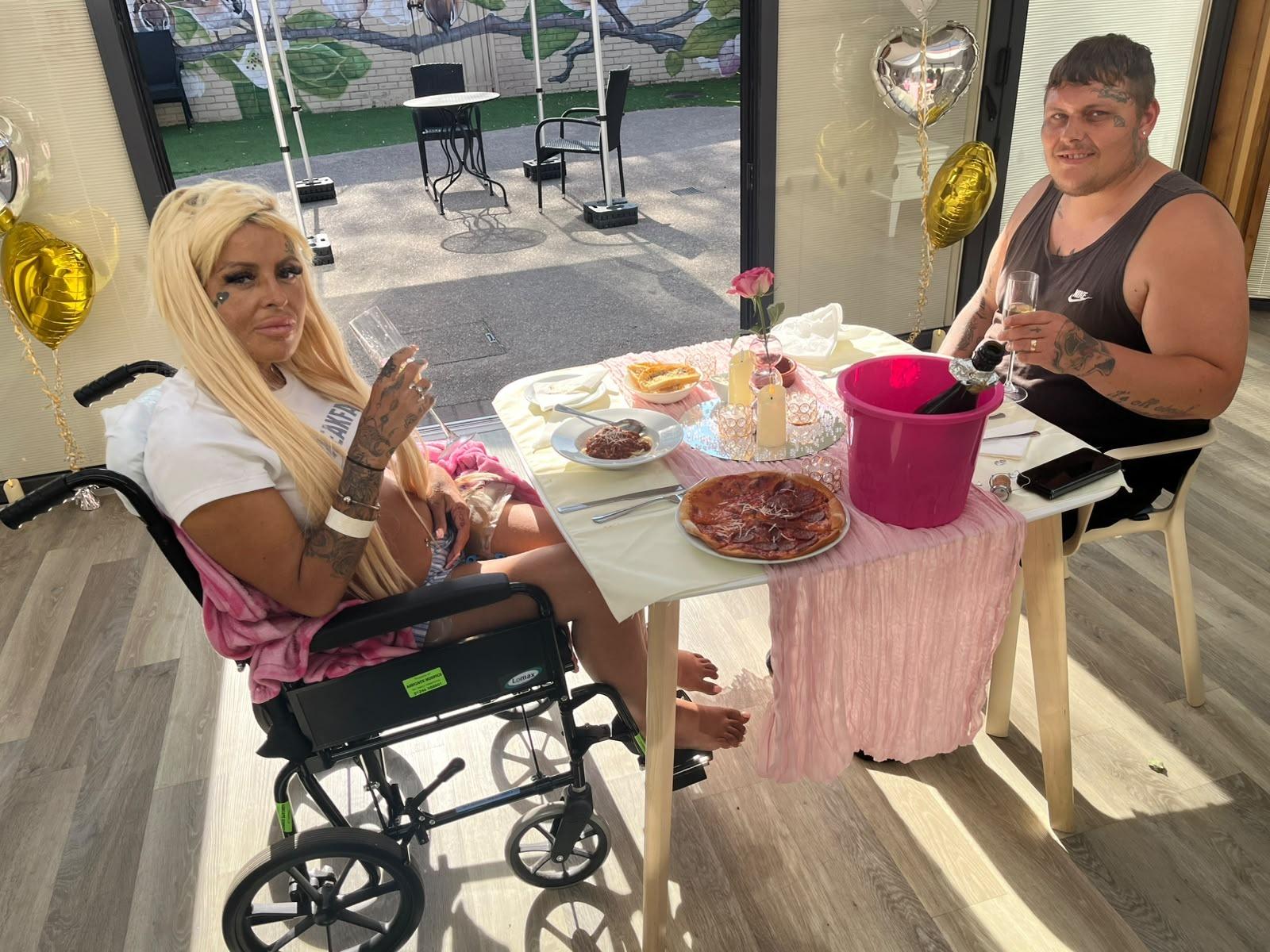 'We thought we'd be spending our anniversary in a log cabin – instead it ...