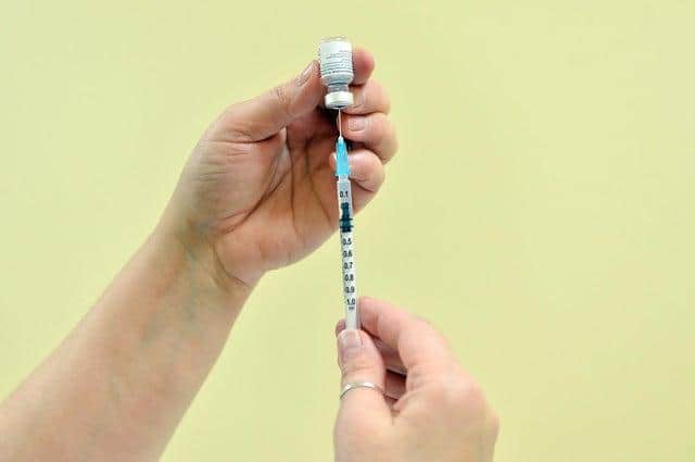 A vaccine being prepared
