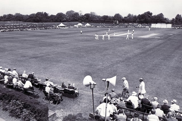 Abbeydale, home of Sheffield Collegiate cricket club, used to host cricket matches, like this clash between Yorkshire  and Kent in June  1980. Yorkshire stopped using its 'outgrounds' in the 1990s.